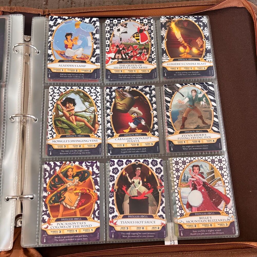 Disney Sorcerers of the Magic Kingdom SOTMK Card Lot 50+ Cards with Binder & Map - Picture 7 of 10